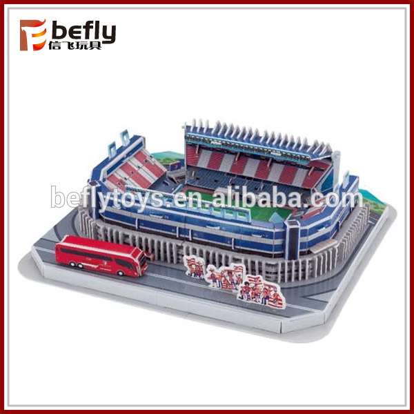 Испанский Футбольный игрушечный стадион, модельная головоломка