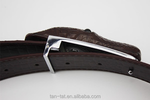 Cinturones de cuero para hombre con patrón de cocodrilo personalizado - Product Image 6