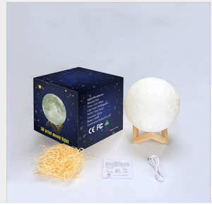 Personnalisé 8-20 cm Luna Lune Night Light <span class=keywords><strong>Lampes</strong></span> 3D Capteur Tactile LED Lampe De Table De Chevet Dimmable Bébé Pépinière lampe - Product Image 4