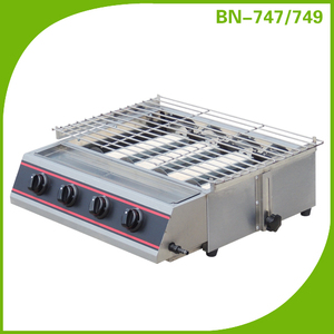 aprobado por la ce de gas comercial <span class=keywords><strong>todo</strong></span> cuerpo de acero inoxidable de la <span class=keywords><strong>parrilla</strong></span> de barbacoa - Product Image 1
