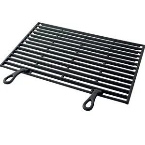 Top Quality Foundry Custom Cast Iron BBQ Grill Grates/Grids With Black Color Porcelain Enamel