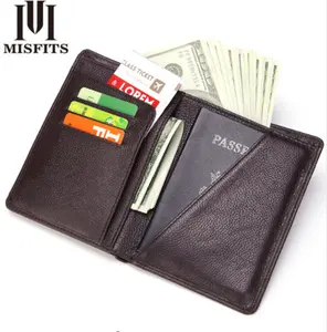 Echtes Leder Pass hülle Business Wallet männlich Modedesign Pass halter Light Thin License ID Card Holder