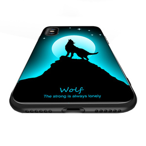 Leucht gehärtetem fall glow in <span class=keywords><strong>the</strong></span> dark für iphone x samsung s9 - Product Image 1