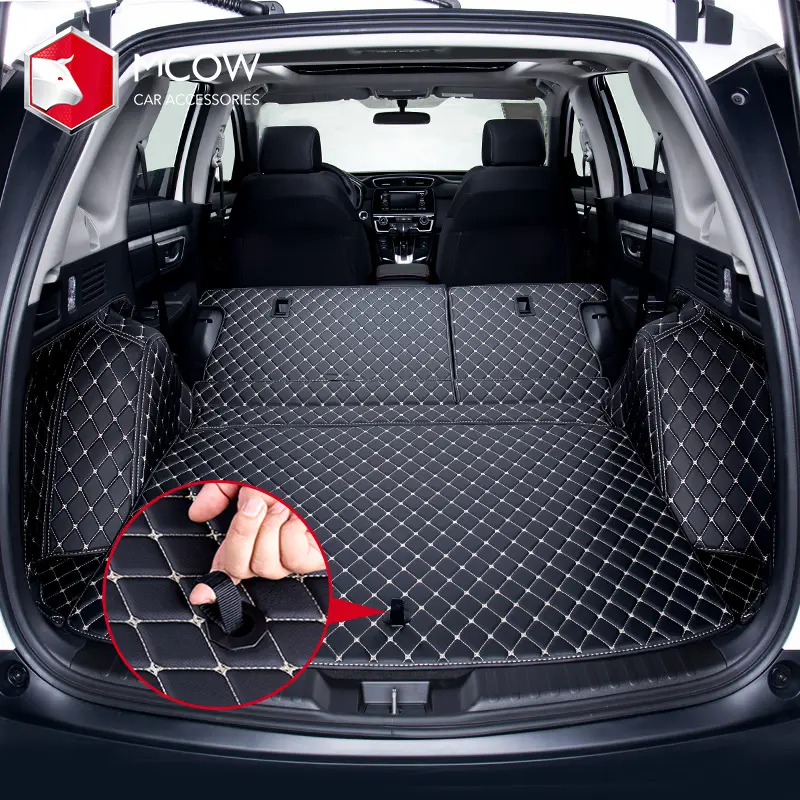Car Accessories Top Sale China Supplier Direct Wholesale PU Leather Durable Car Floor Mats Car Trunk Protection Foot Pad Mats