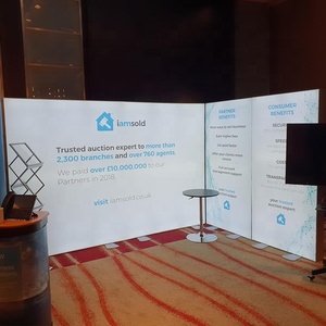 Quảng cáo không khung LED vải hộp Đèn standin căng thẳng hiển thị lại tường triển lãm thương mại hộp đèn cho triển lãm thương mại - Product Image 2