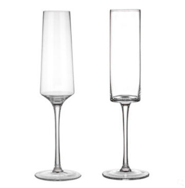 170ml/200ml Customized Logo Wedding Crystal Glow Champagne Wine Glass Set