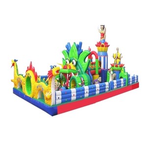 Gigante gonfiabile parco di divertimenti all'aperto castello di salto, i bambini gonfiabile di divertimento della città, casa rimbalzante gonfiabile parco giochi al coperto per la vendita - Product Image 4
