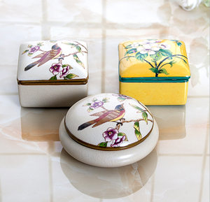 Old Style <strong>Ceramic</strong> <strong>Box</strong> <strong>Jewelry</strong> Marble logo Set <strong>Box</strong> <strong>Jewelry</strong> - Product Image 3