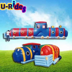 Juego inflable comercial de fábrica, juego de túnel de tren de gusano inflable para teambuilding - Product Image 2