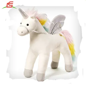 Animasyonlu doldurulmuş hayvan peluş benim sihirli Unicorn ses ışıkları ile