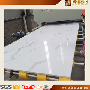 Ingeniería artificial Piedra del cuarzo losa Calacatta cuarzo para <span class=keywords><strong>la</strong></span> <span class=keywords><strong>cocina</strong></span> <span class=keywords><strong>en</strong></span> alta superficie pulida - Product Image 2