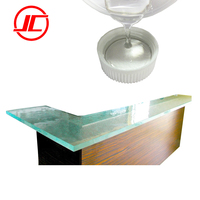 Résine époxy transparente créative DIY AB pour revêtement de comptoir/bar/comptoir en marbre de cuisine