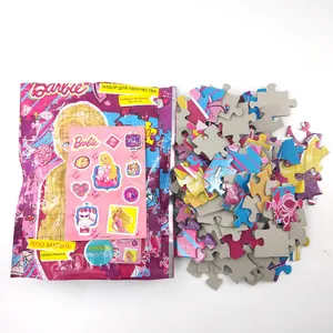 2〜7歳の子供向けのカスタマイズ可能な1000ピースの紙ジグソーパズル動物の形のボードゲームDIYロゴエンターテインメント