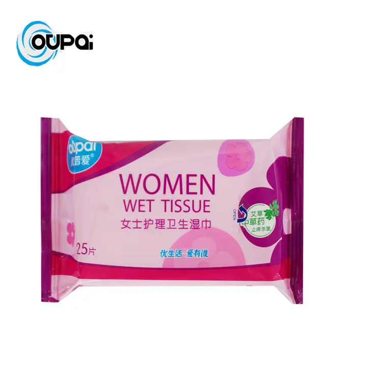 OEM Personal Hygiene Wet Wipes Fruit Flavor Feminine Wipes