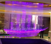 Cosplay — lustre coloré DMX512, en fibre optique, lustre décoratif, pour bar et boîte de nuit, discothèque