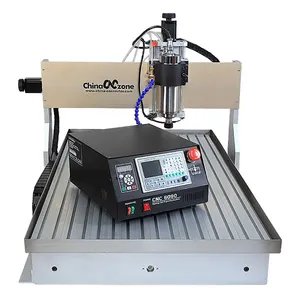 2200W Spindle DSP cnc metal router 6090 Aluminium Cutting engraving