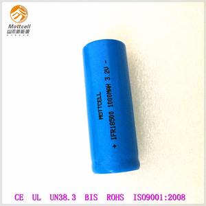 IFR 18500 1000 mAh 3.<span class=keywords><strong>2</strong></span> V li-ion recargable de baterías para aparatos pequeños - Product Image 6