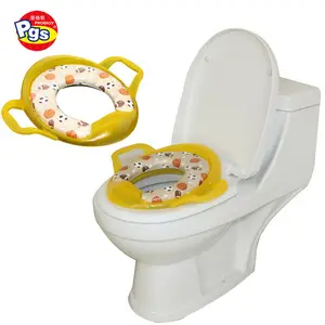 2022 Eco-friendly with handles oval toilet seat covers kids training toilet seat cover with hande