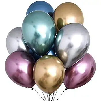 Huge Metallic Latex Balloons Thick Pearly Metal Colors Photograph Wedding Party Decoration