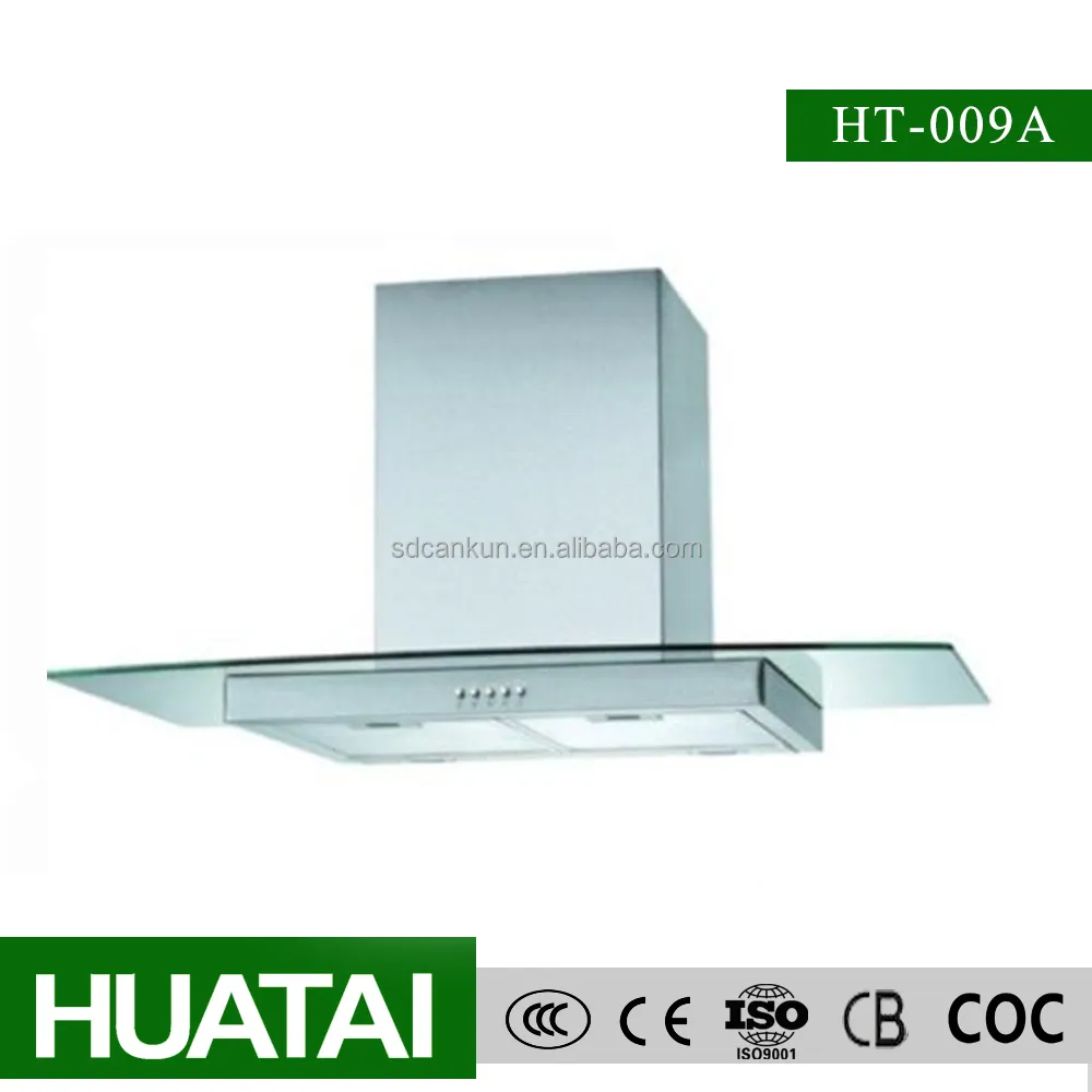 Không Gỉ Với Tempered Glass Nồi Mui Xe, Ống Khói Hood