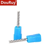 Pisau Pemotong PCB DouRuy 2.2mm-3.175mm Pisau Pemotong Ekor Ikan Pisau Pemotong Jagung Tungsten Carbide Mini End Mill Engraving