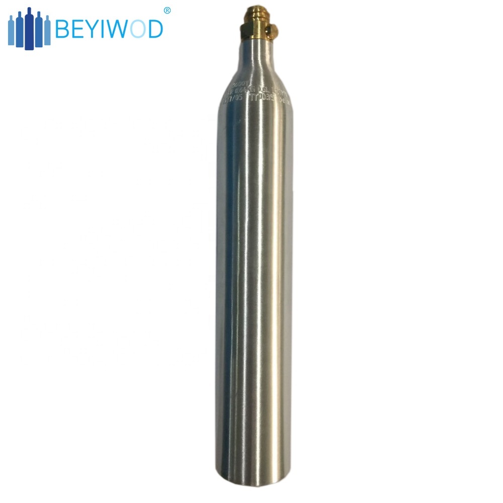 Co2 Cylinder GB11640 ISO7866 0.6L Aluminum Cylinder Co2 Gas Cylinder Soda Cylinder For Soda Maker Machine