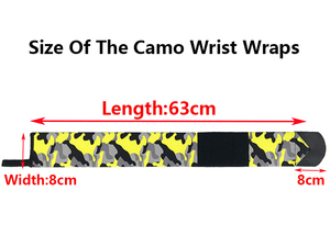 HYL-2633C logo personnalisé enveloppes de poignet de levage de poids de <span class=keywords><strong>musculation</strong></span> bandage camo sangles - Product Image 2