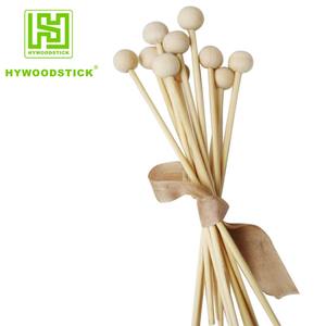 100% pengaduk kopi, kepala bulat berbahan kayu untuk minuman - Product Image 3