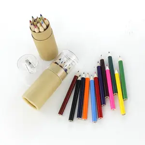 RCP7-12PB Natural Wood Colored Pencils In Paper Barrel