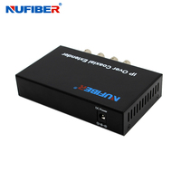 Extensor Ethernet Coaxial de 2 km con Interfaz BNC, Conversor de Señal de CCTV a Cámara IP, Adaptador de Señal para Sistema de Transmisión de Red de Seguridad