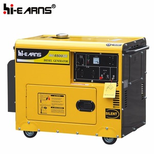 Hiearns 5kw 5.5kw 5kva 6500 8500 11000 Luchtgekoelde Stille Diesel Generator Energiecentrale Prijs