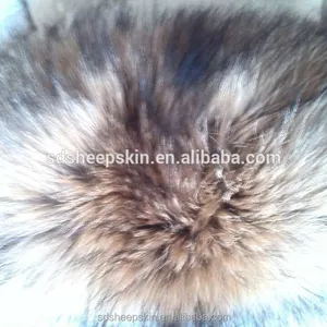 Hot Sale Raccoon Down Garment Fur Collar For Trimming