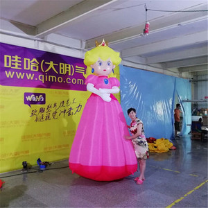 <span class=keywords><strong>Inflatable</strong></span> cô gái linh vật nhà máy tùy chỉnh phim hoạt hình bóng bay nhân vật công chúa <span class=keywords><strong>Inflatable</strong></span> Mô Hình - Product Image 2