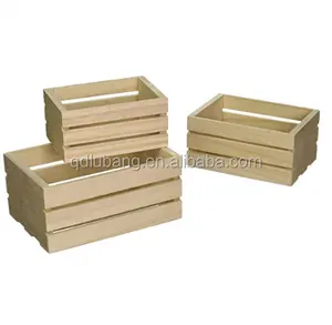 New Designed Wholesale Cheap Wooden Fruit Vegetable Crates for Sale
