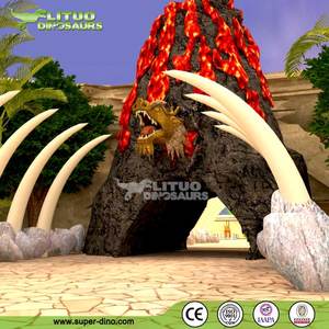 Parque temático para interiores y exteriores, <span class=keywords><strong>entrada</strong></span> de dinosaurios para puerta de exposición - Product Image 5
