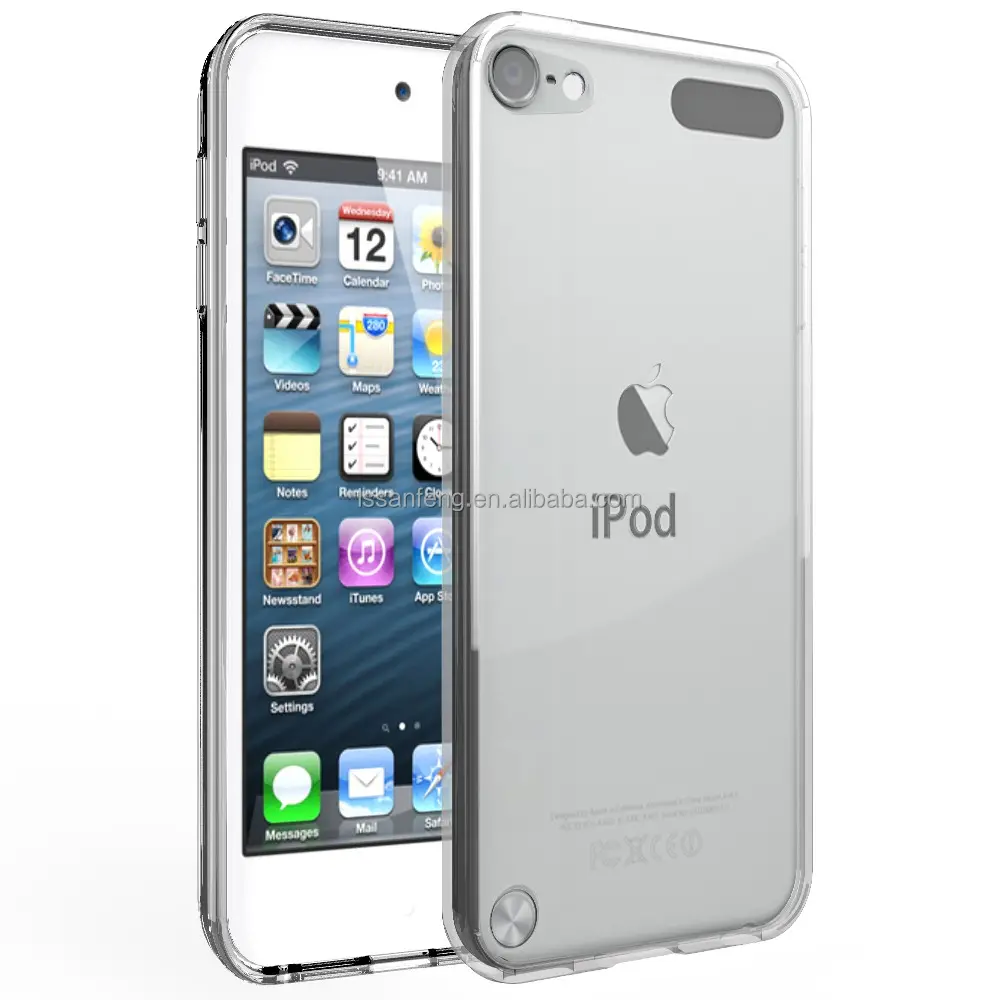 Wholesale Phone Covers for iPod Touch5/6/7,Clear Acrylic and Soft TPU Case for iPhone Touch 7