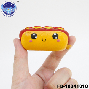 Fineser Squishy Slow Rising simulation hot dog, scented cream hand soft toy stress reliever, focus, - Product Image 1