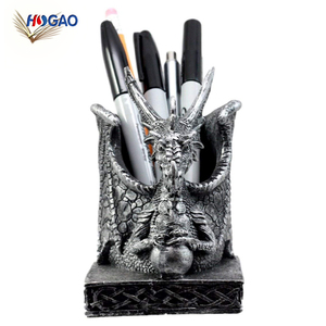 Dragon stationery best child gift holder figurine office desktop accessori organizer per penne portapenne personalizzato da tavolo fatto a mano - Product Image 6