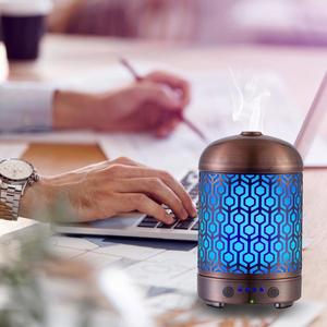 100 ml Metalen Aroma <span class=keywords><strong>Diffuser</strong></span> met Kleurrijke LED spa kamer <span class=keywords><strong>diffuser</strong></span>, luchtverfrisser, luchtbevochtiger tiffany bloei parfum <span class=keywords><strong>Diffuser</strong></span> - Product Image 5
