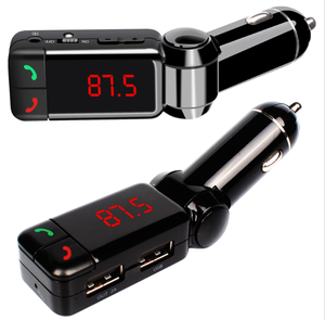 BC06 voiture kit voiture transmetteur fm radio adaptateur mains libres appel téléphonique pour iPhone pour <span class=keywords><strong>Samsung</strong></span> - Product Image 1