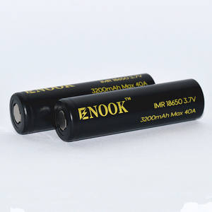 Neue ankunft Enook 18650 3200 mAh 40A <span class=keywords><strong>3</strong></span>,7 V akku mit flat-top pk18650 3500 mah 60A batterie - Product Image 3