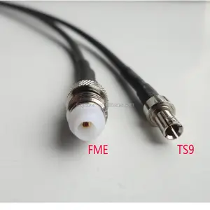 Cabo coaxial rf com conector pigtail fme para ts9 com rg141