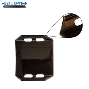 Fuera de la carretera cubre 4 "Negro cubierta de la lente para LED Barra de luz de trabajo lámpara de la niebla - Product Image 3
