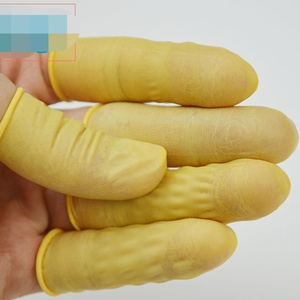 Antistatische Witte Nitril Vinger Babybedjes Cleanroom Gestippelde Oranje Fingerstall Fingercots & Vinger Latex Vinger Babybedjes - Product Image 6