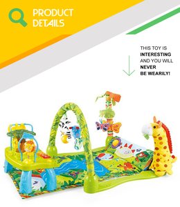 Poupée girafe <span class=keywords><strong>pour</strong></span> bébé, activités fitness, jouets <span class=keywords><strong>pour</strong></span> tout-petits, <span class=keywords><strong>tapis</strong></span> de sieste avec clavier musical, 2018 - Product Image 2