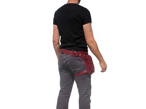 Borsa da Coscia in <span class=keywords><strong>Pelle</strong></span> Rossa con Fondina per Armi - Product Image 6