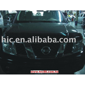 Bouclier de capot en fibre de carbone pour Nissan Navara D40, protège-têtes en pierre, déflecteur de carrées - Product Image 1