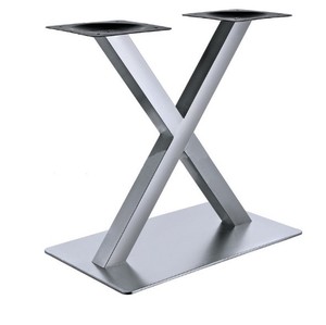 <span class=keywords><strong>Gambe</strong></span> per <span class=keywords><strong>Tavolo</strong></span> in <span class=keywords><strong>Metallo</strong></span> e <span class=keywords><strong>Legno</strong></span> con Finitura Lucida in Acciaio Inossidabile, Produzione Cinese - Product Image 1