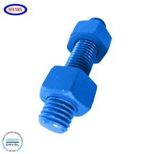 Asme B18.31.2 <span class=keywords><strong>Xylan</strong></span> Ptfe <span class=keywords><strong>Coating</strong></span> A193 Grade B7 Stud Bouten Rvs Zink Vlakte Ansi Blauw Double Ended Unc Un unf (M3-M100) - Product Image 4
