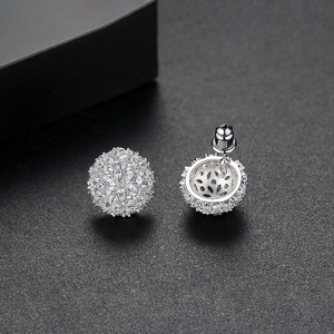 <span class=keywords><strong>Orecchini</strong></span> a Perno LUOTEEMI con Sfera di Fiori in Zirconia Cubica, Eleganti <span class=keywords><strong>Orecchini</strong></span> a Fiore in Zirconia per Donne - Product Image 6